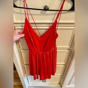 Urban outfitters/silence + noise red romper